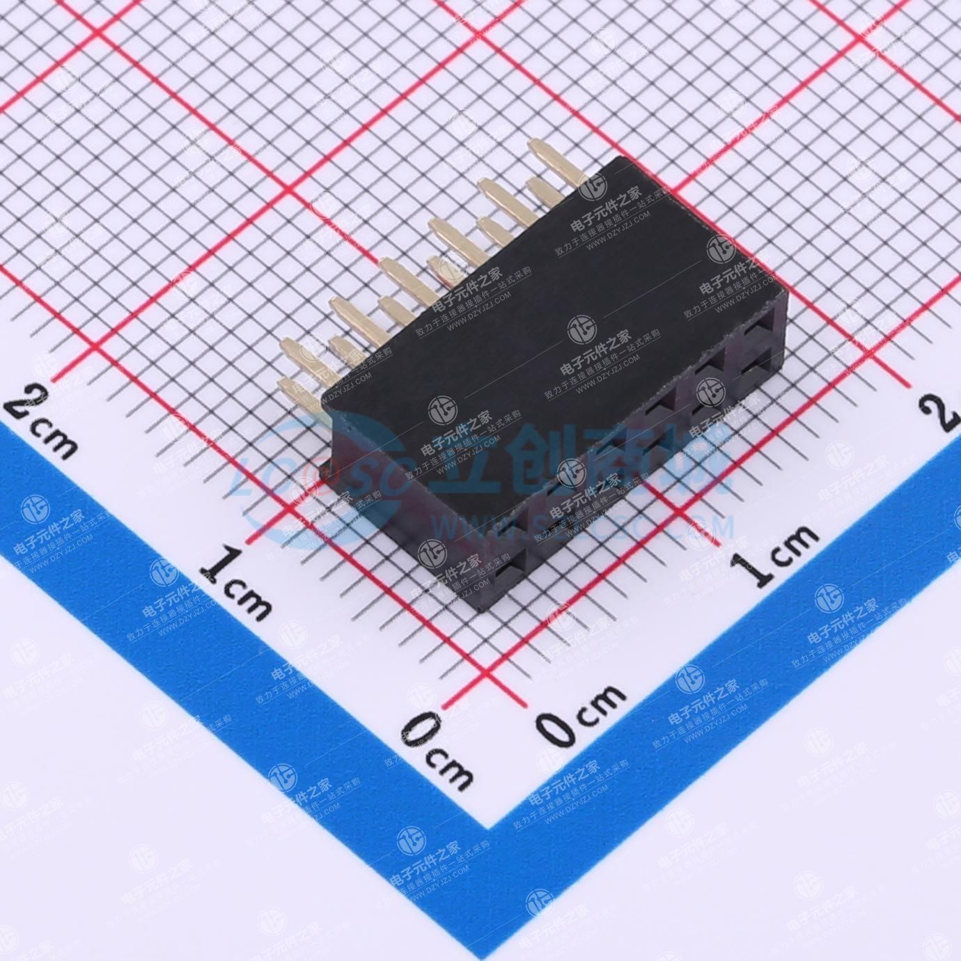 2x6P 间距:2.54mm 直插