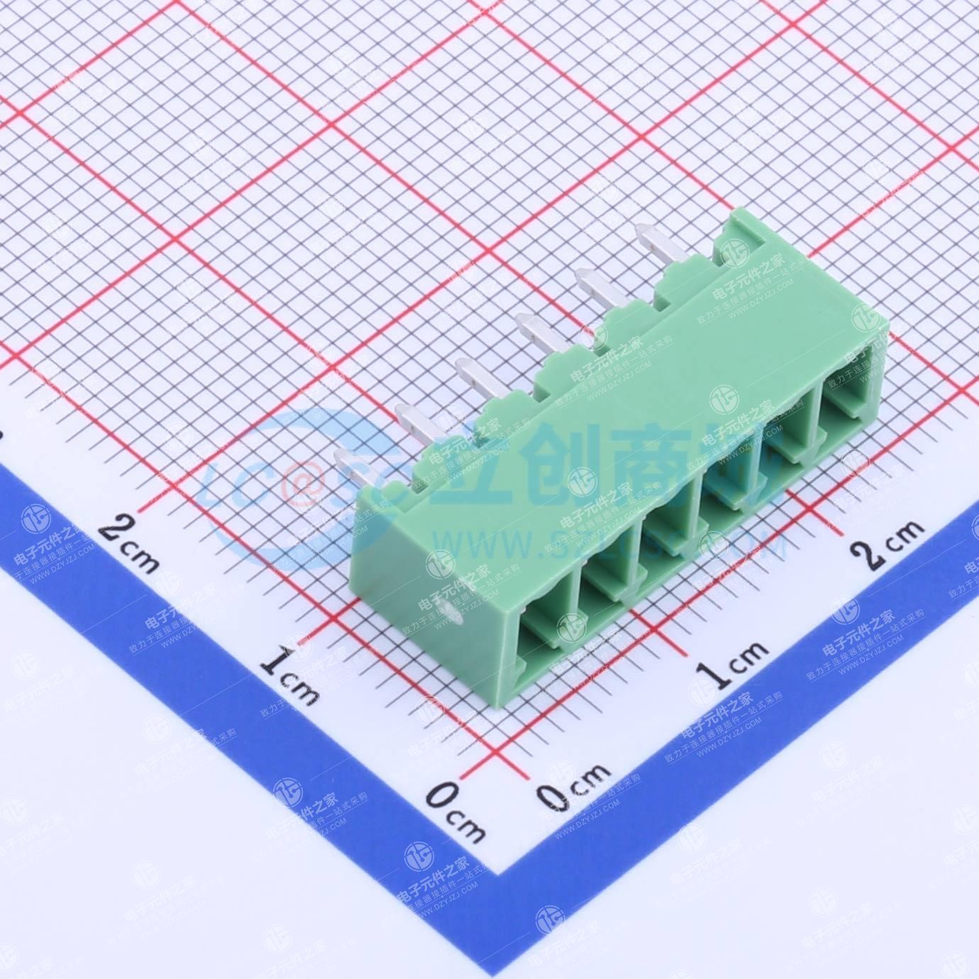 1x6P 3.81mm 排数:1 每排P数:6