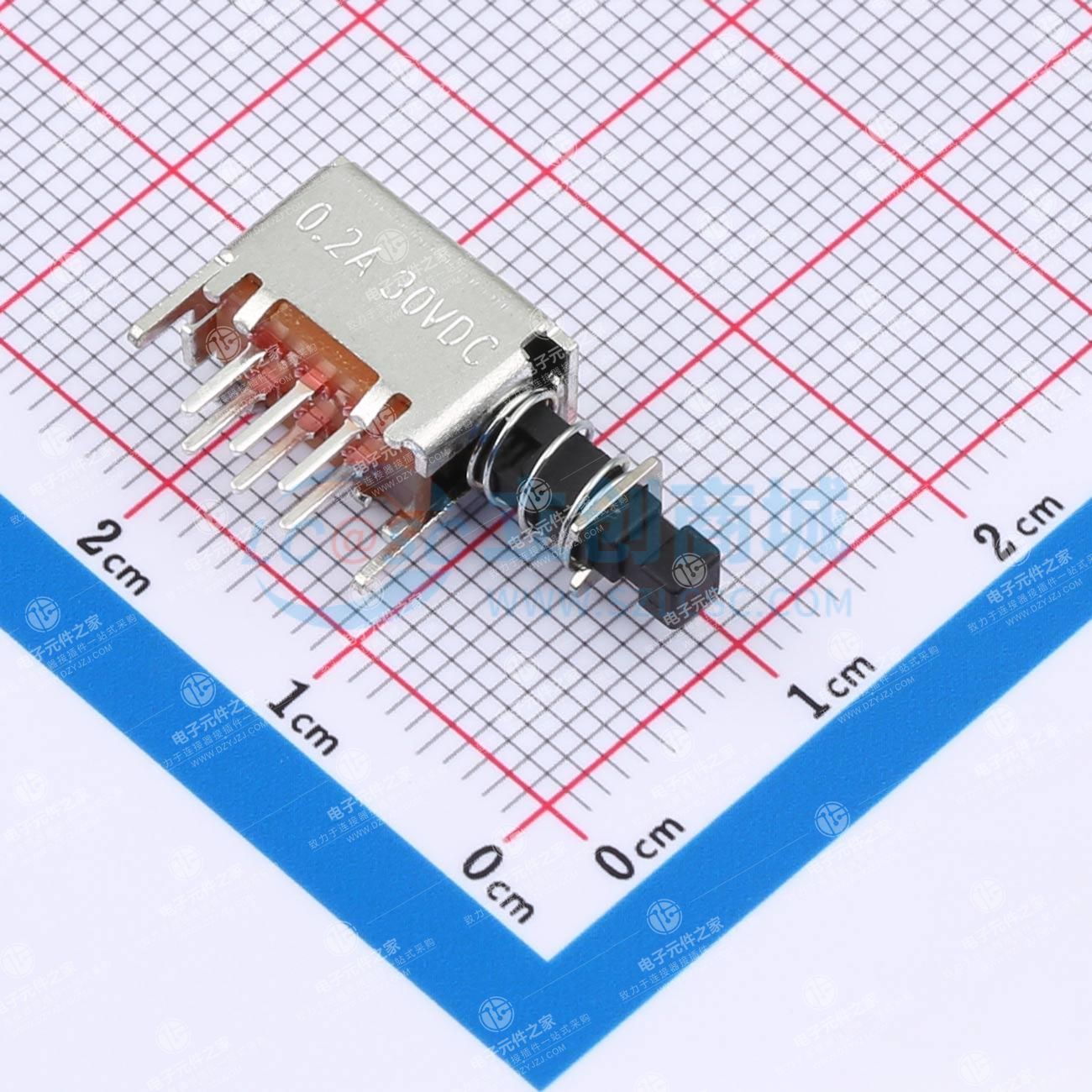 直角照明锁存按钮开关