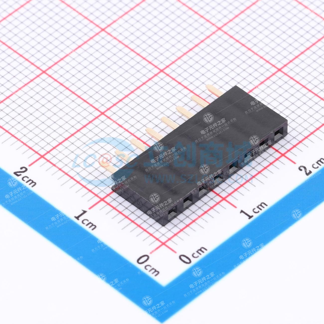1x8P 间距:2.54mm 直插