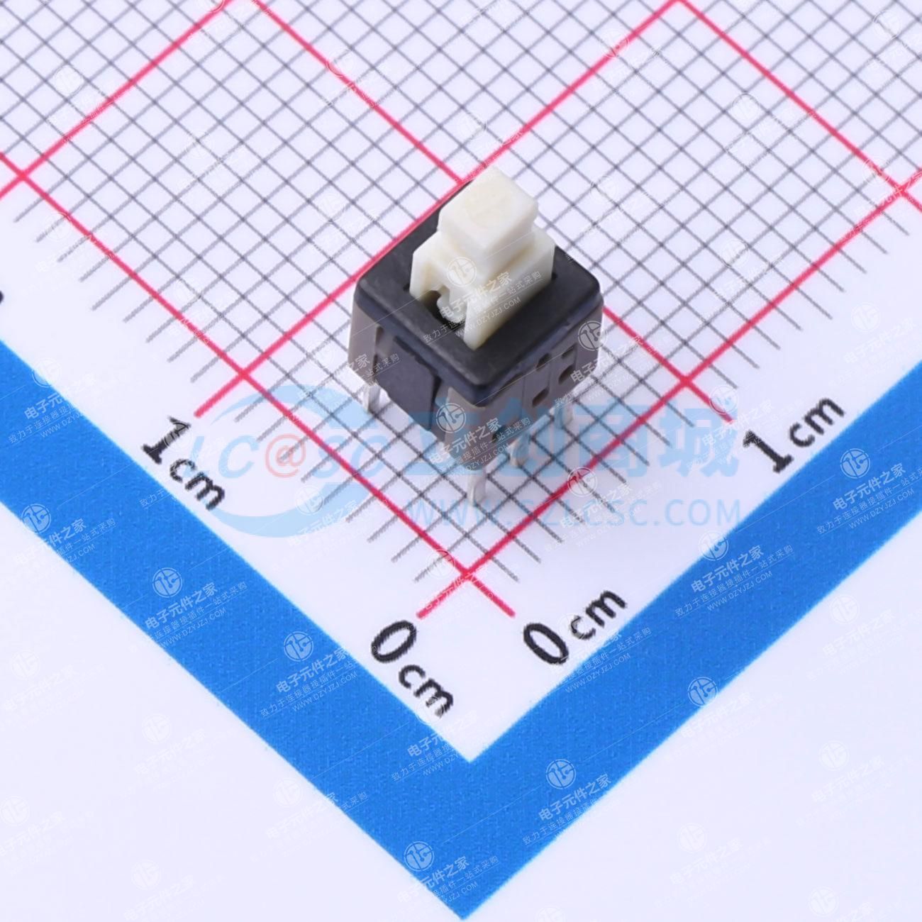 5.8×5.8六脚插板按键开关 无锁 250gf 3万寿命