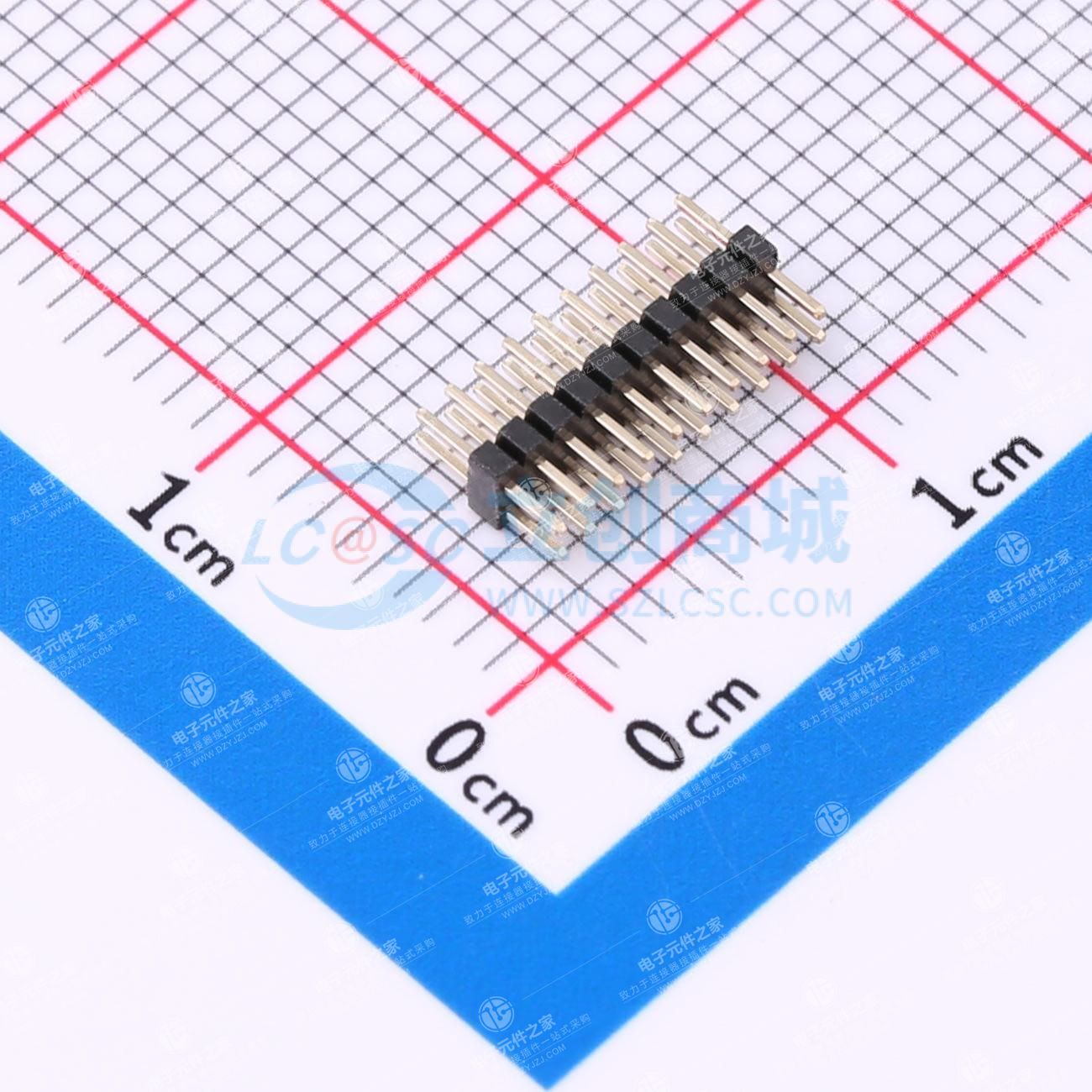 2x10P 间距:1mm 方针 直插