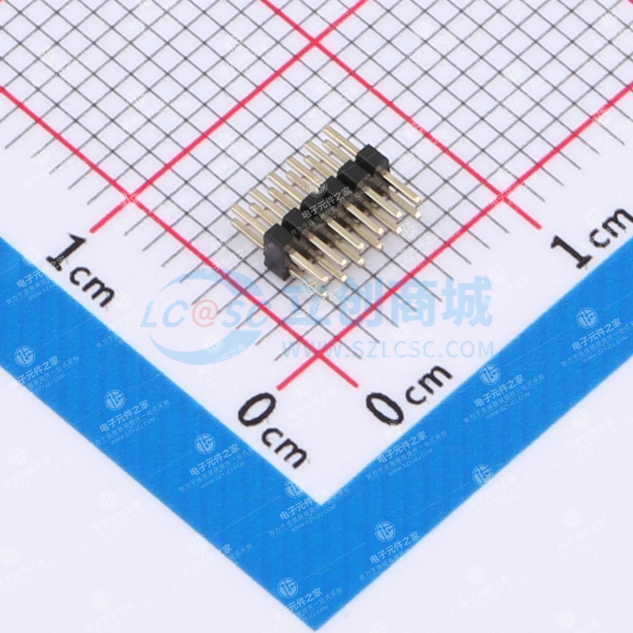 2x6P 间距:1mm 方针 直插