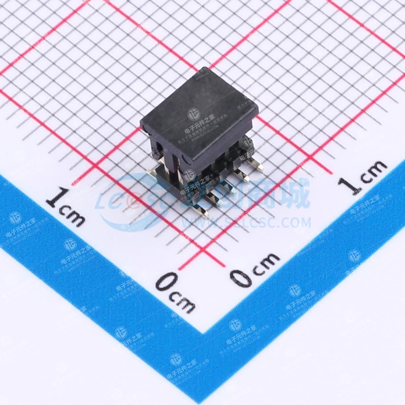 2x5P 间距:1.27mm 方针 立贴