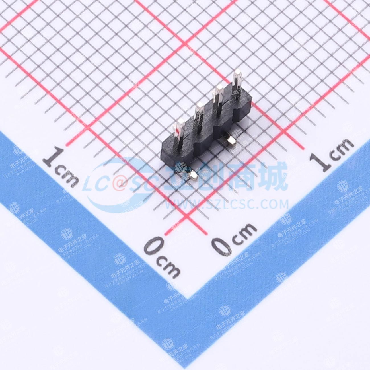 1x4P 间距:2mm 方针 立贴