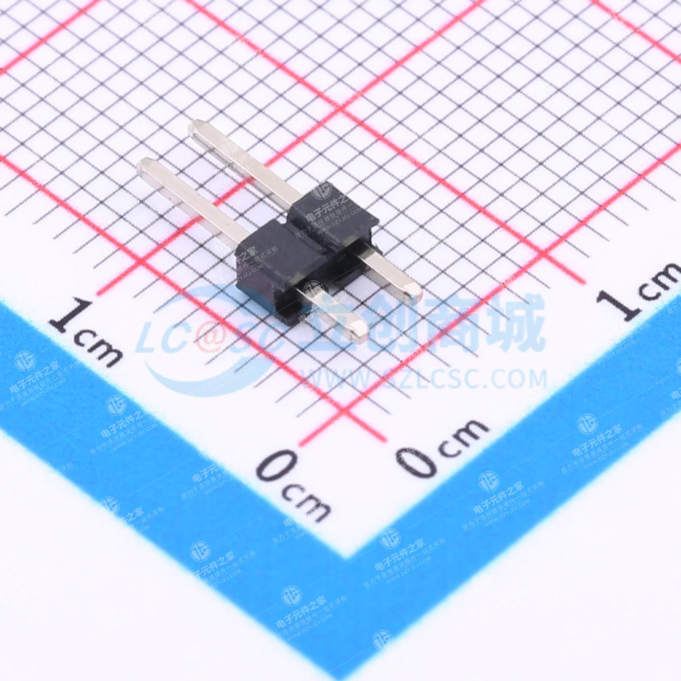 1x2P 间距:2.54mm 方针 直插