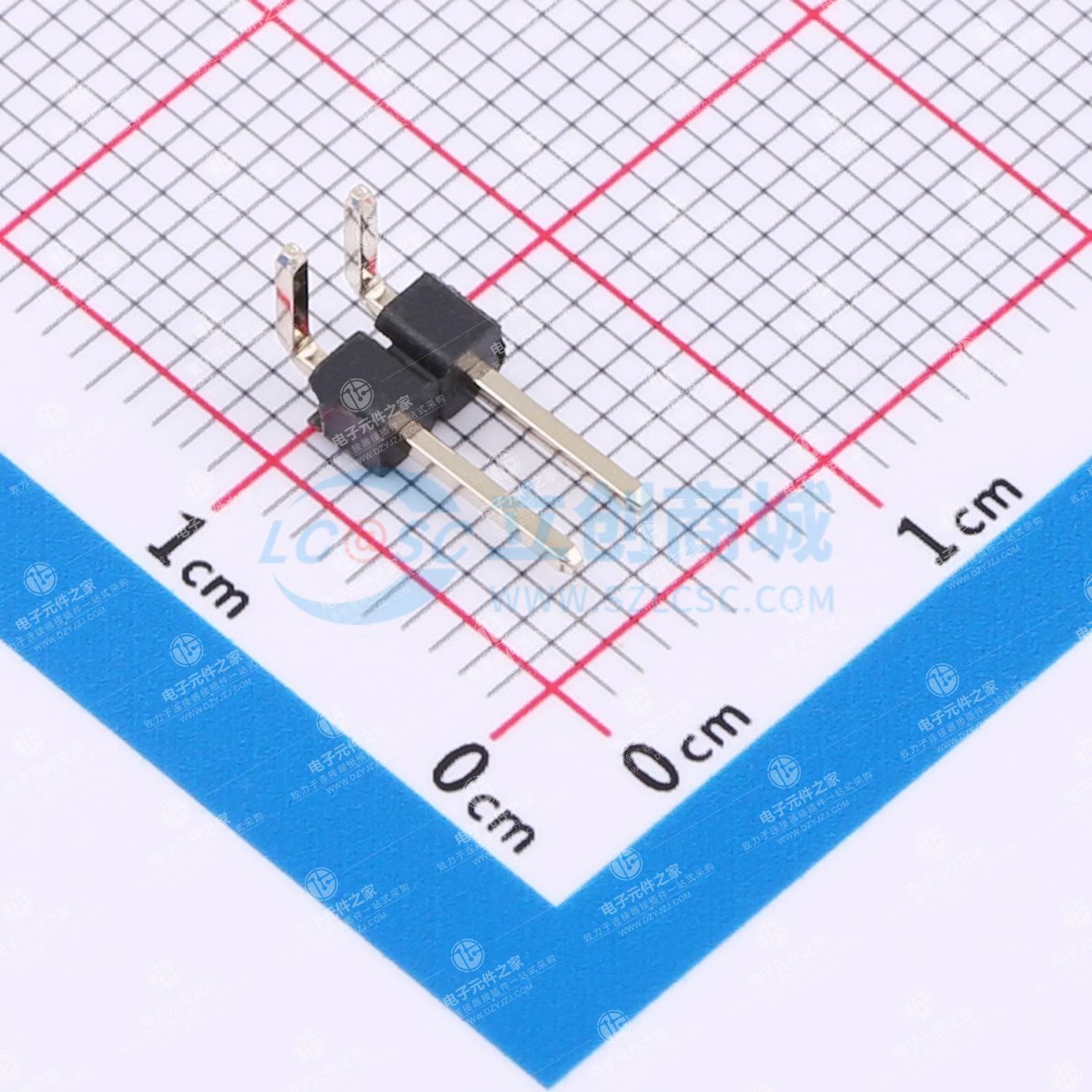 1x2P 间距:2.54mm 方针 弯插