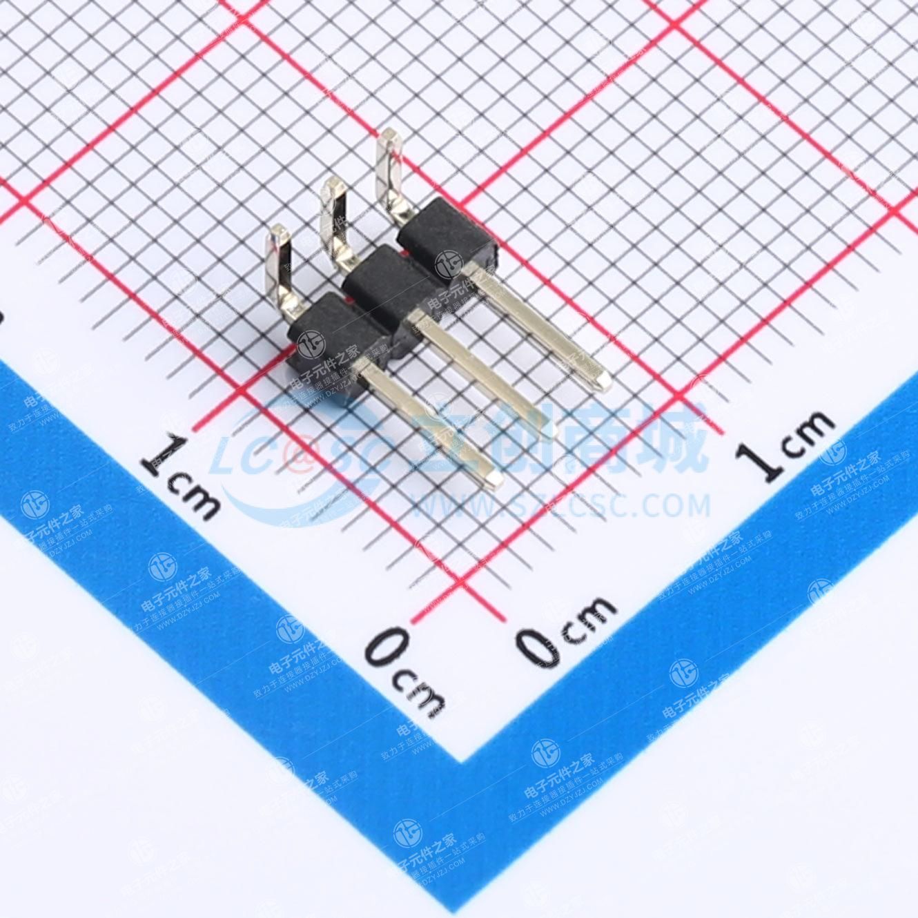 1x3P 间距:2.54mm 方针 弯插