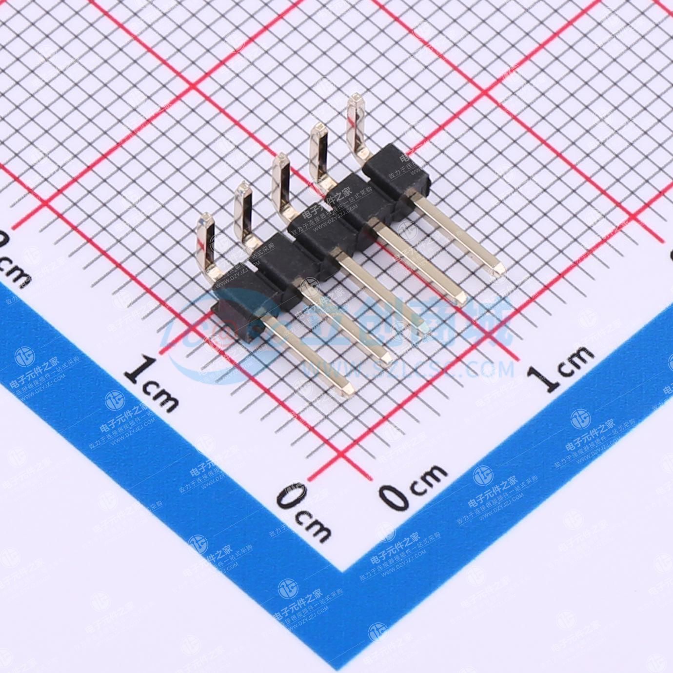 1x5P 间距:2.54mm 方针 弯插
