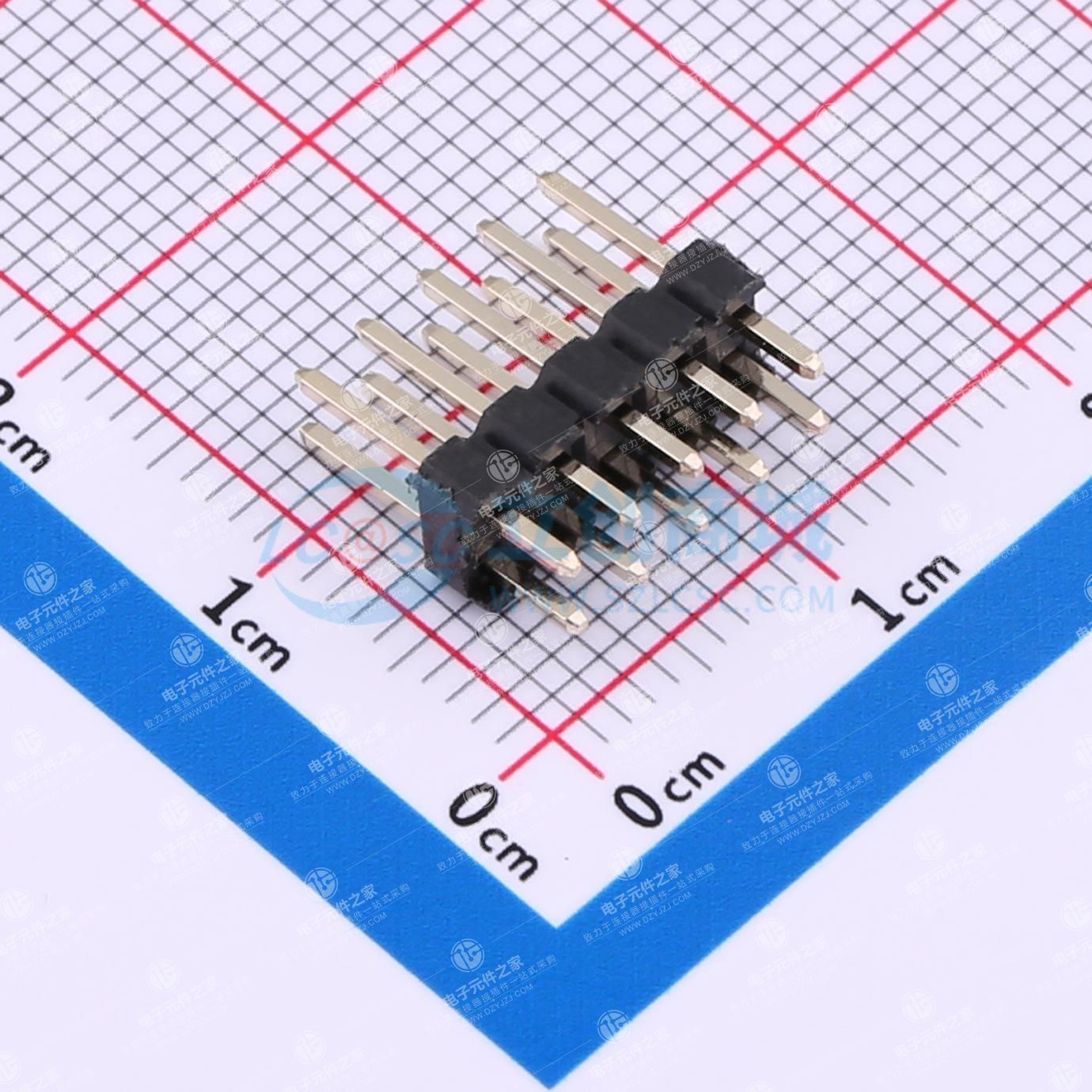 2x5P 间距:2.54mm 方针 直插