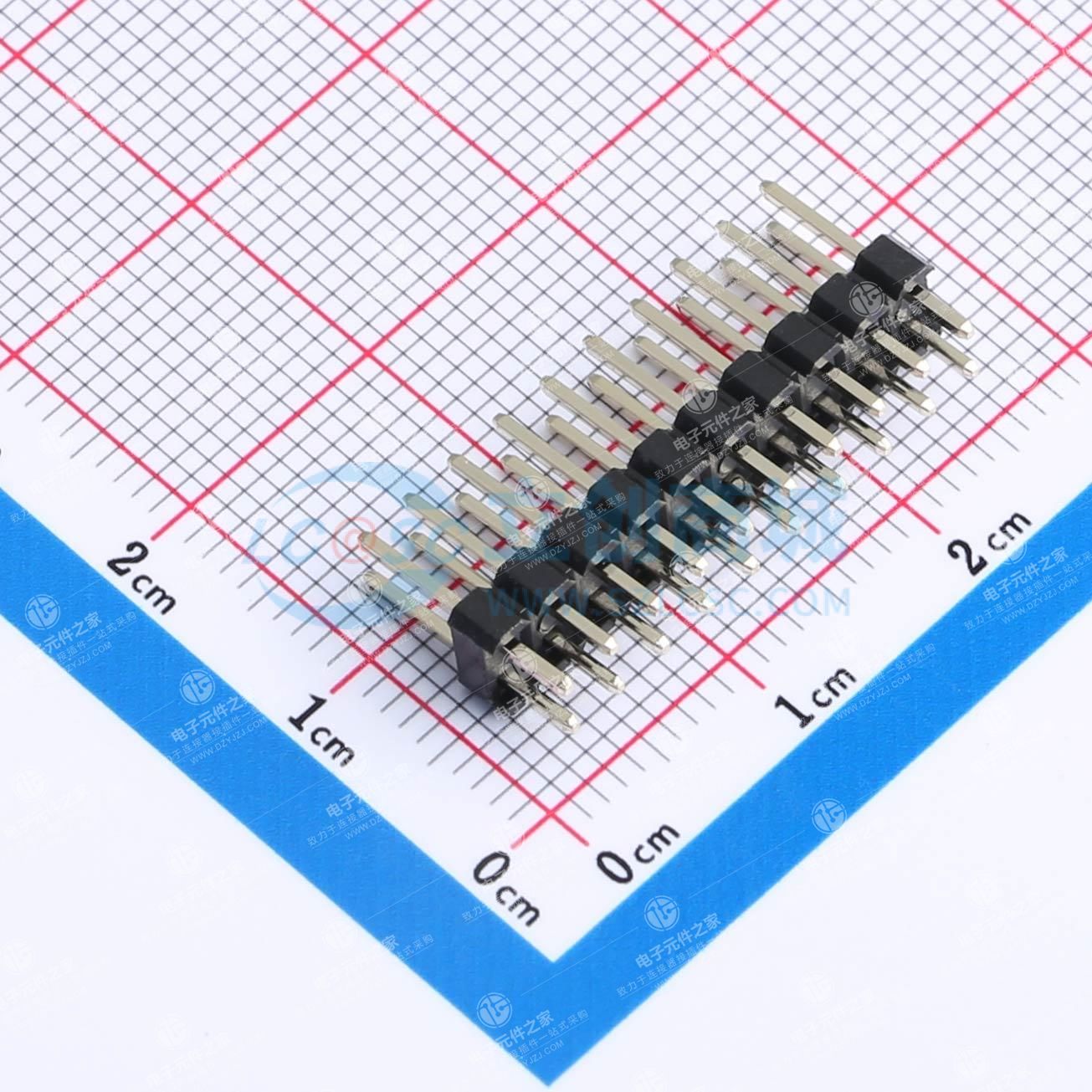 2x10P 间距:2.54mm 方针 直插