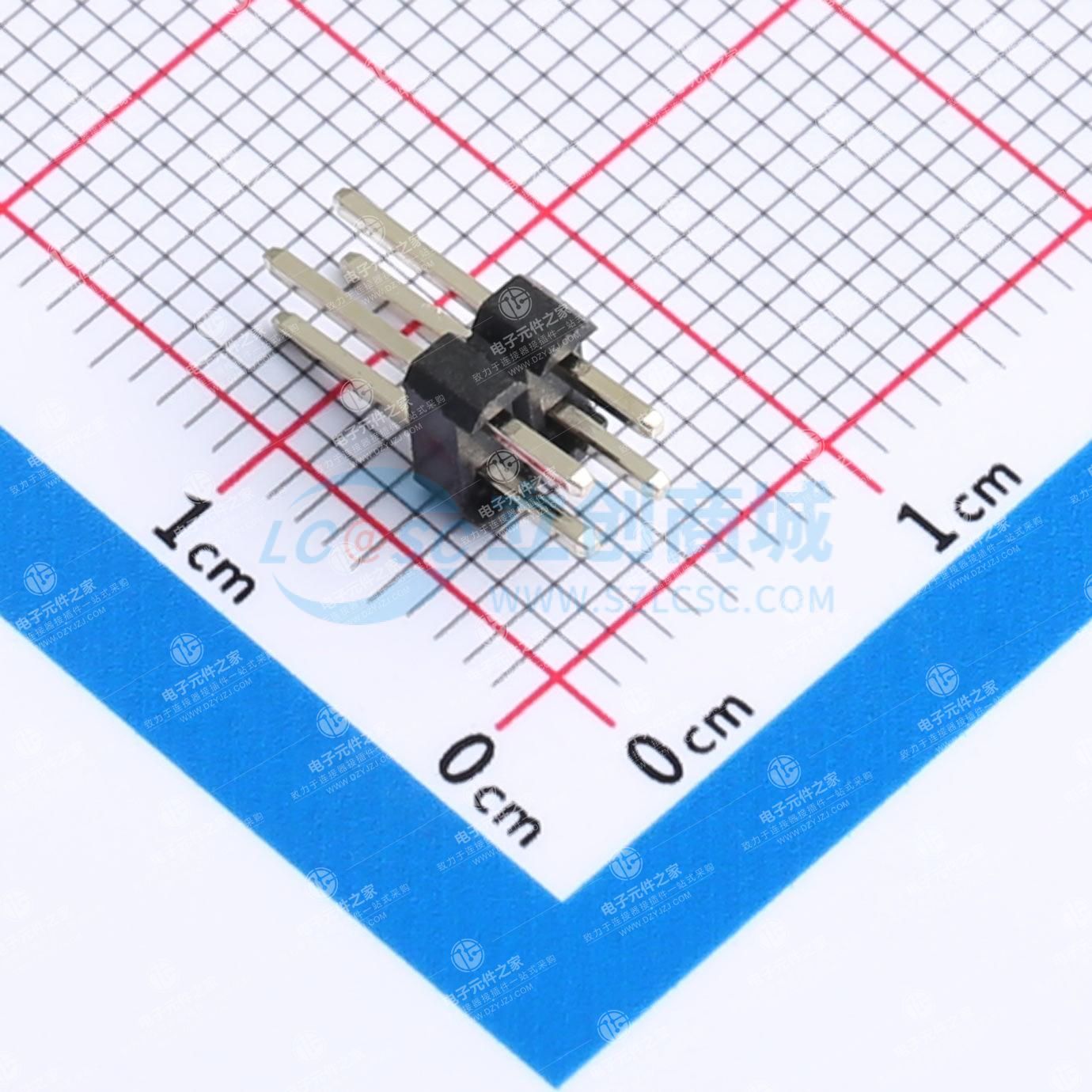 2x2P 间距:2.54mm 方针 直插