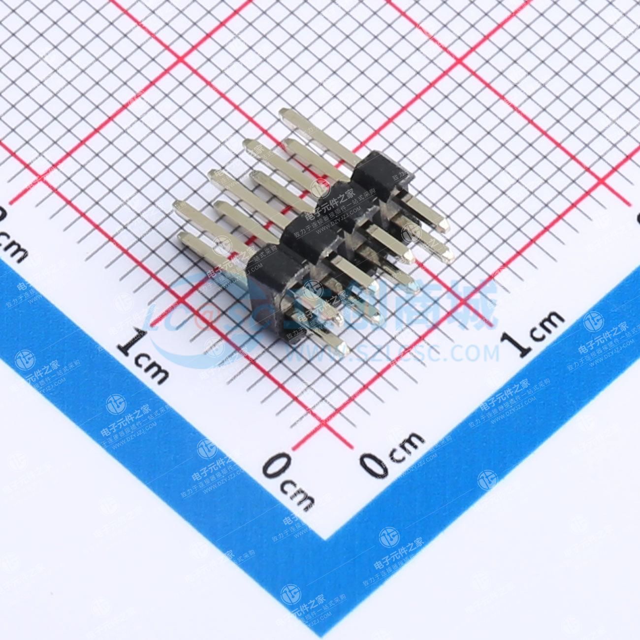 2x4P 间距:2.54mm 方针 直插