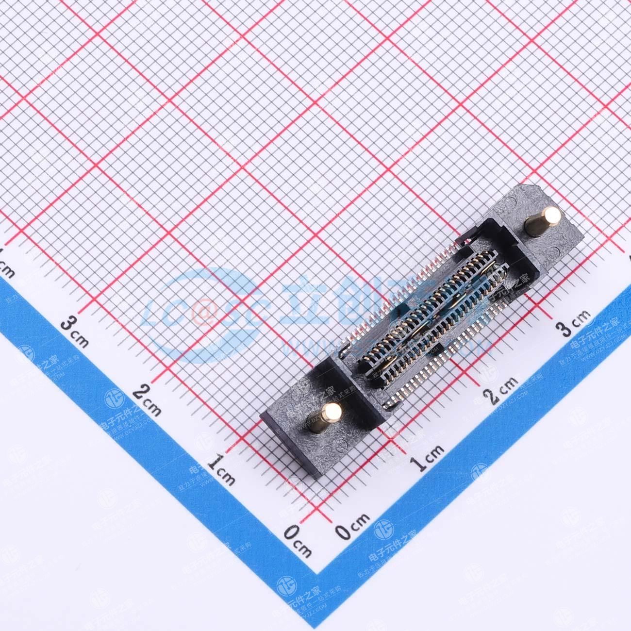 PIN:54P 间距:0.64mm 立贴
