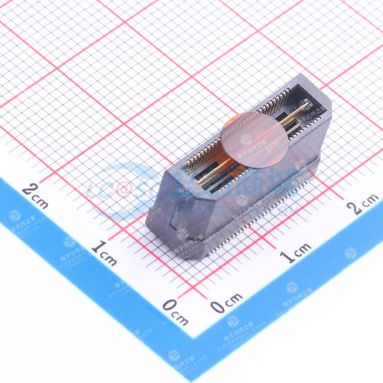 PIN:60P 间距:0.5mm 立贴