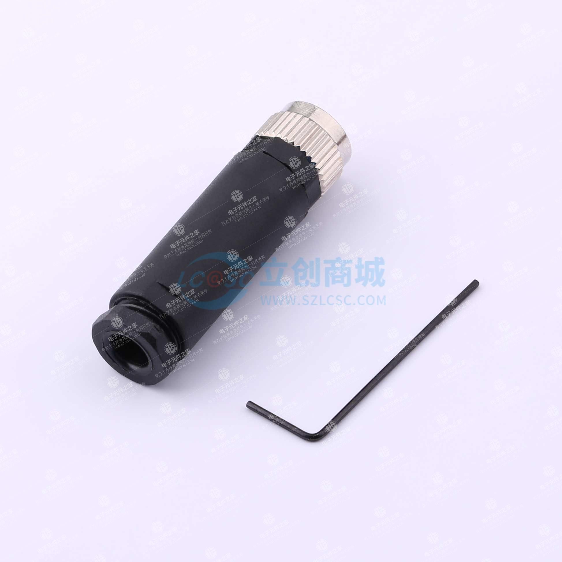 传感器插座 M8圆形连接器 航空插头