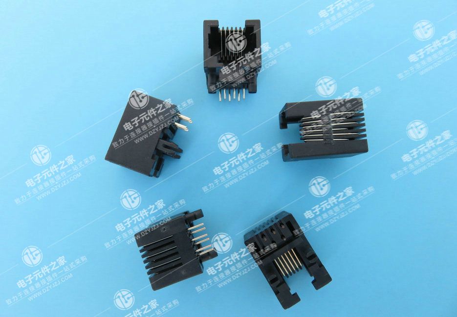 RJ11 90°DIP 6P6C 长18