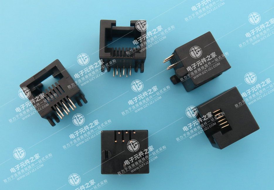 RJ11 90°DIP 6P6C 体长12