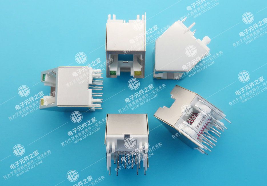 RJ45 斜45°带灯