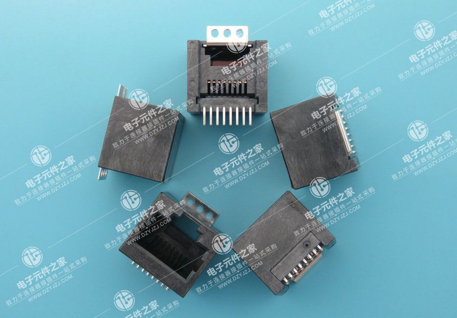 RJ45 8P8C 全塑 180° SMT