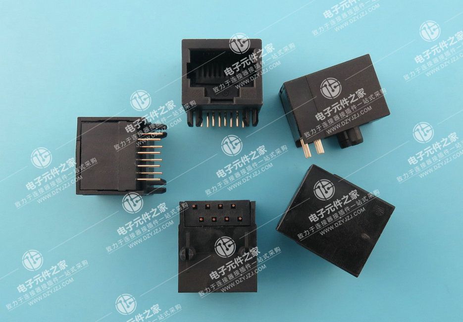 RJ45 90°全塑 体长18.0