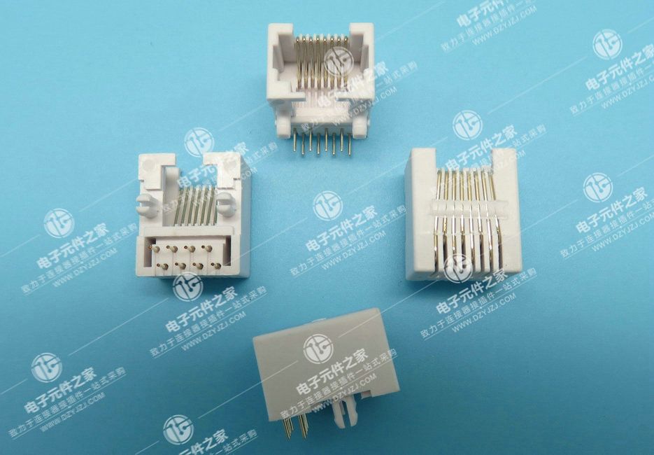 RJ45 90°全塑 体长18 8P8C