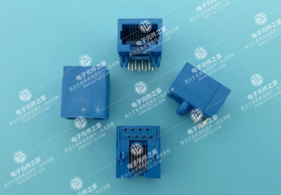 RJ45 90°全塑 体长18.0