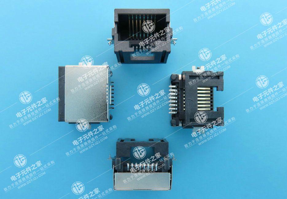 RJ45沉板板上6.8（带屏蔽壳）