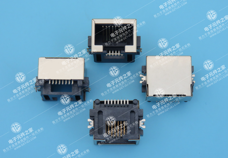 点击查看大图 RJ45沉板板上8.6(带屏蔽壳)