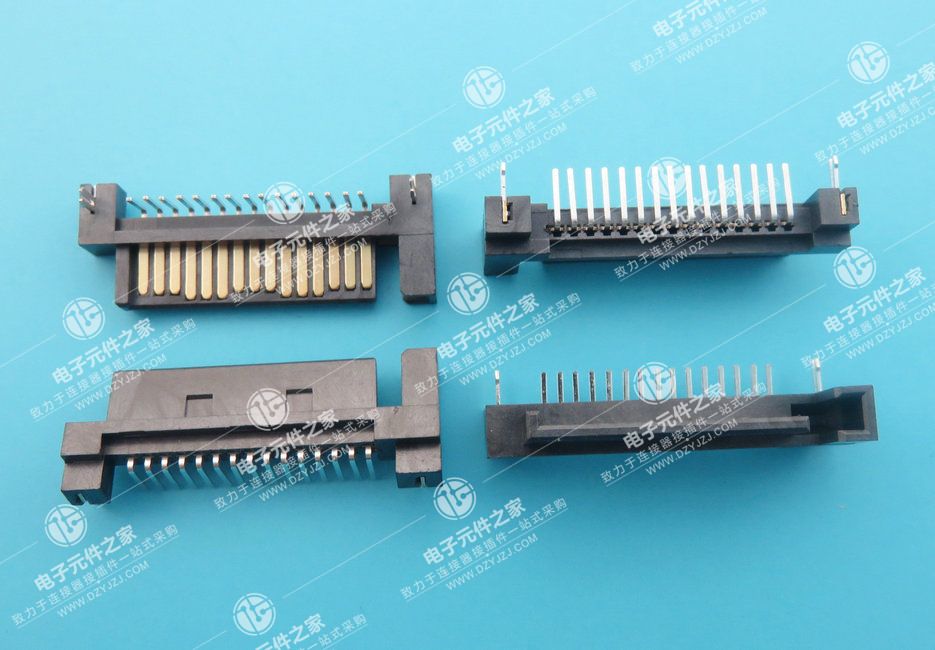 SATA 15P 公座单臂 90°DIP 带鱼叉