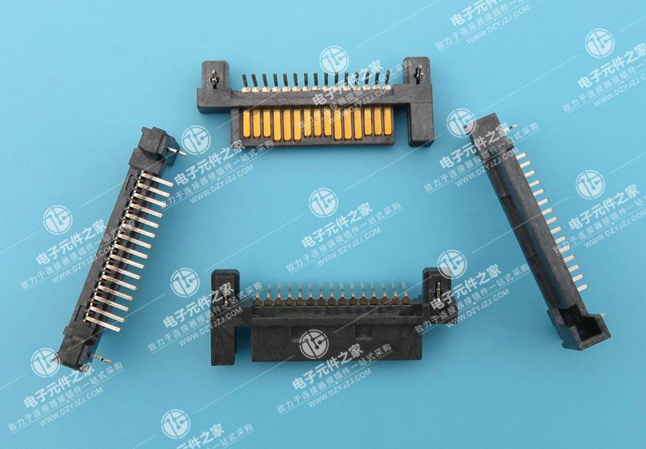 SATA 15P 公座单臂 90°DIP 带鱼叉
