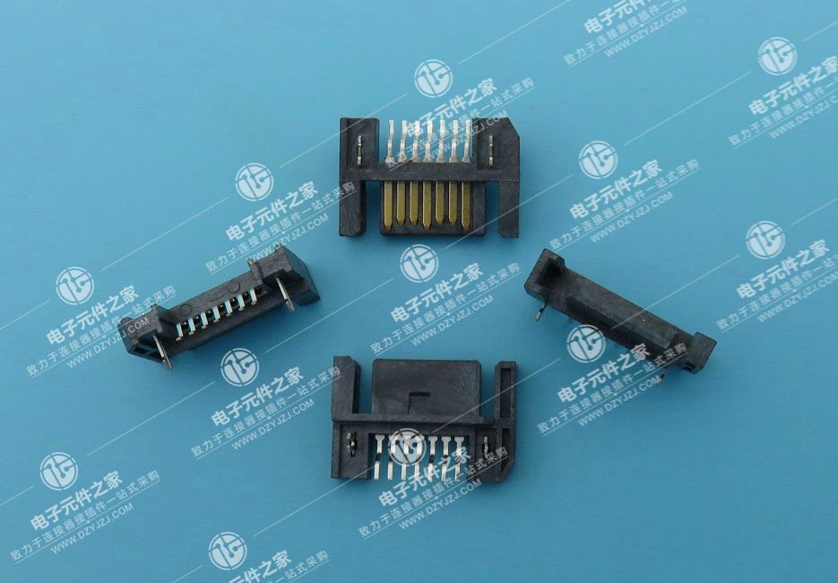 SATA 7P 反向 SMT