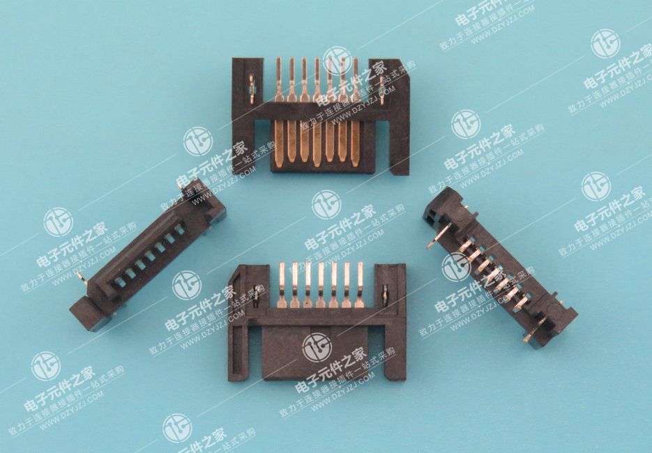 SATA 7P 反向 SMT