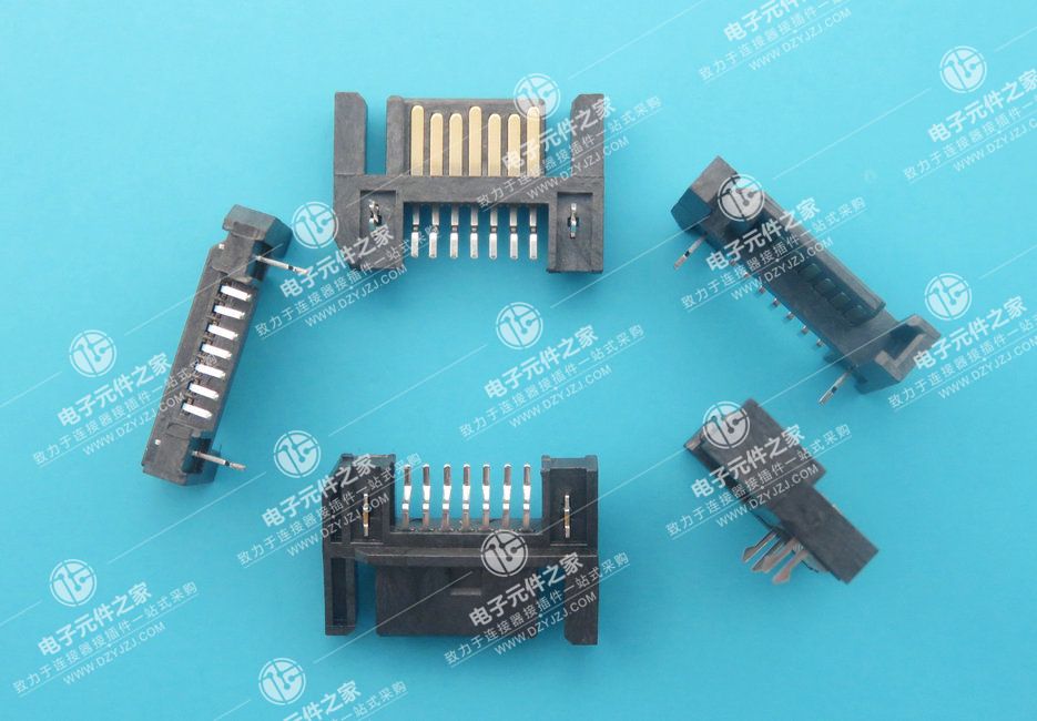 SATA 7PIN 半包正向SMT