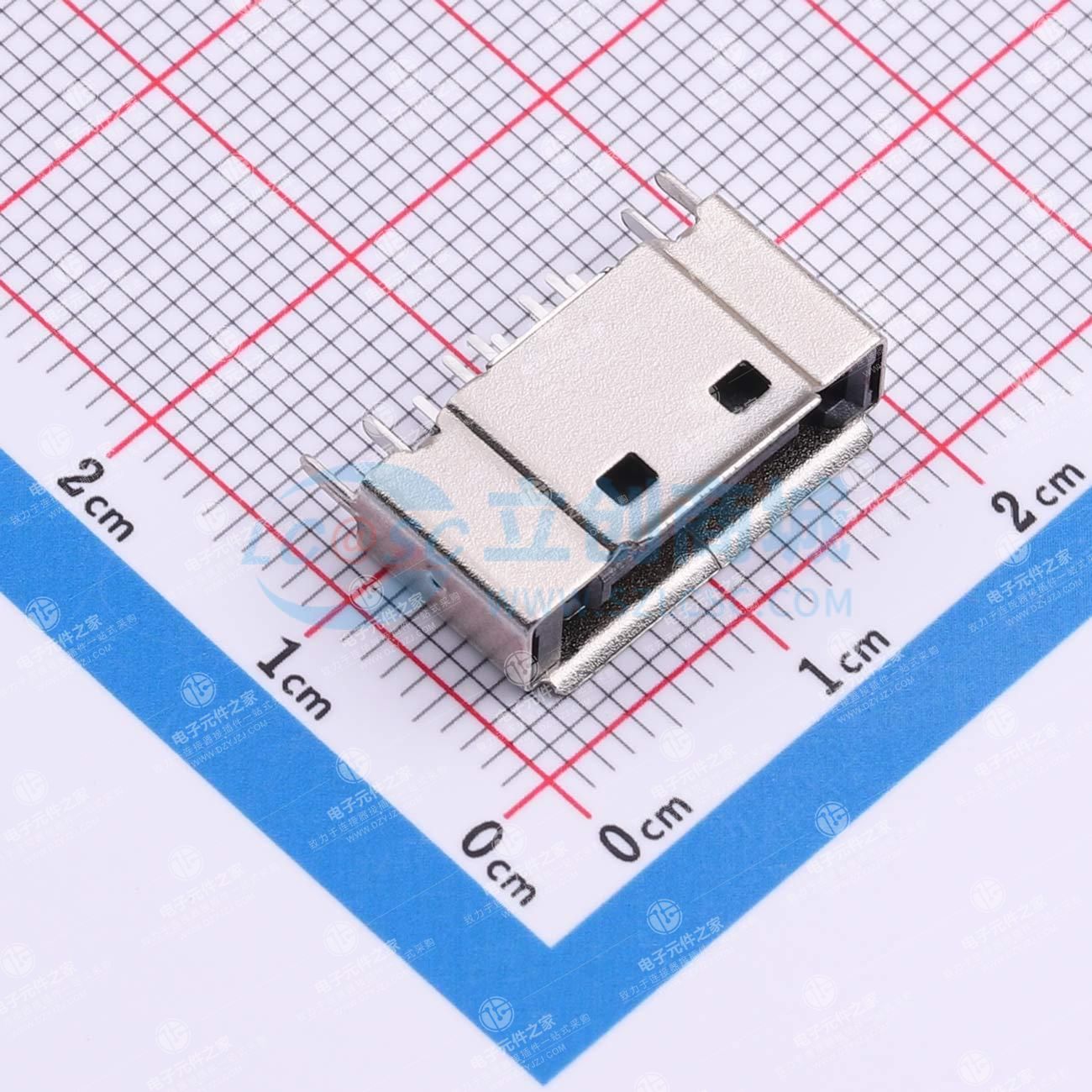 SATA 7PIN DIP脚间距1.5(外壳直脚）