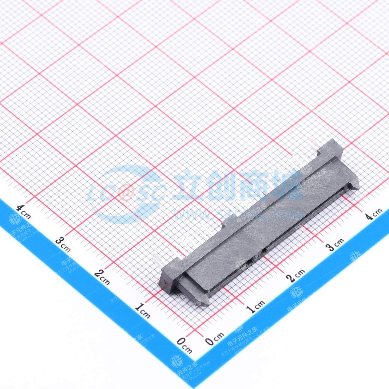 SATA 7+15P 母座单排直立式180°(欧盟款)