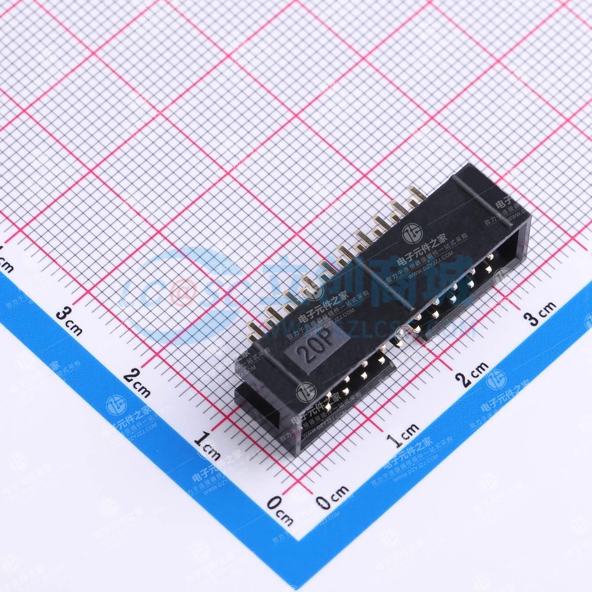2x10P 间距:2.54mm 直插