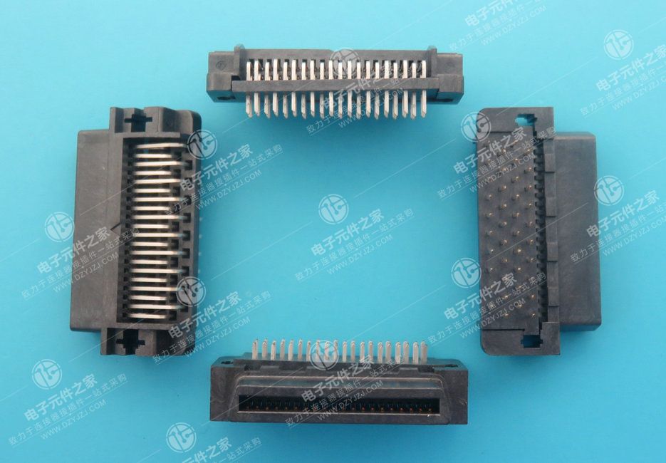 SCSI Npin 母座全塑 90°DIP