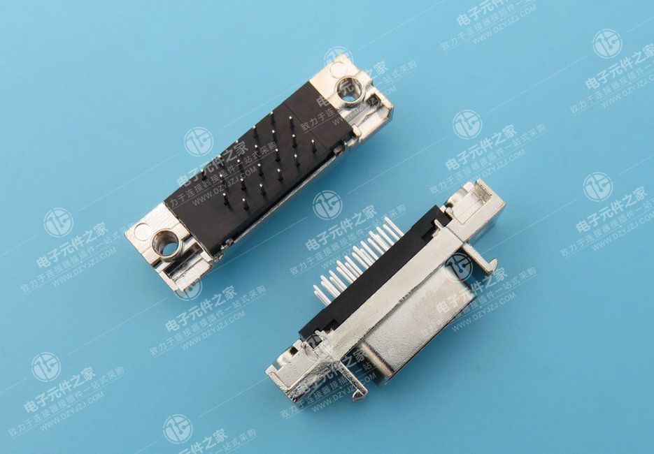 SCSI 180度锌合金母座