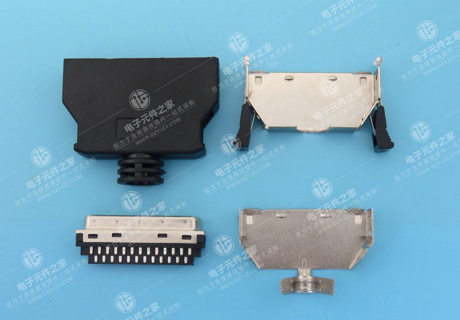 SCSI HPCN 50P Solder-type Male镰刀式