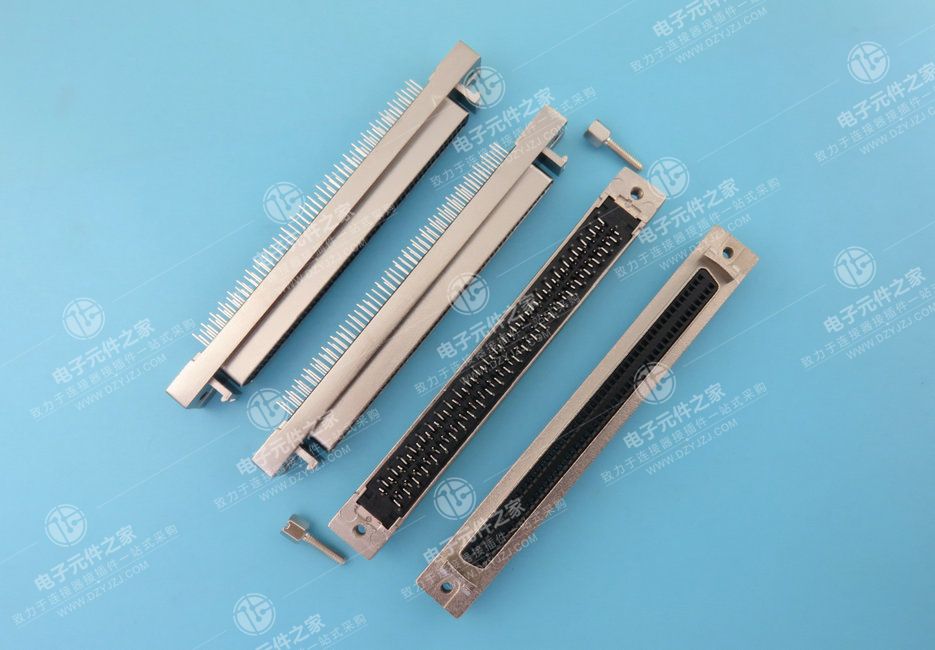 SCSI DB型 180°母头100P L5.0MM