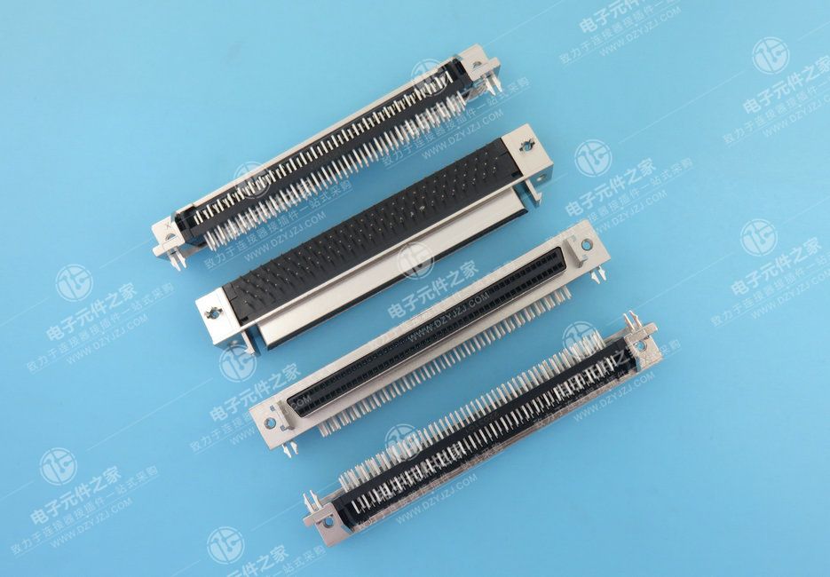 SCSI DB母座 90°插板式100PIN