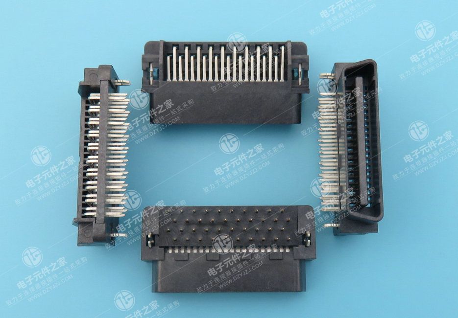 SCSI Npin 公座全塑 90°DIP
