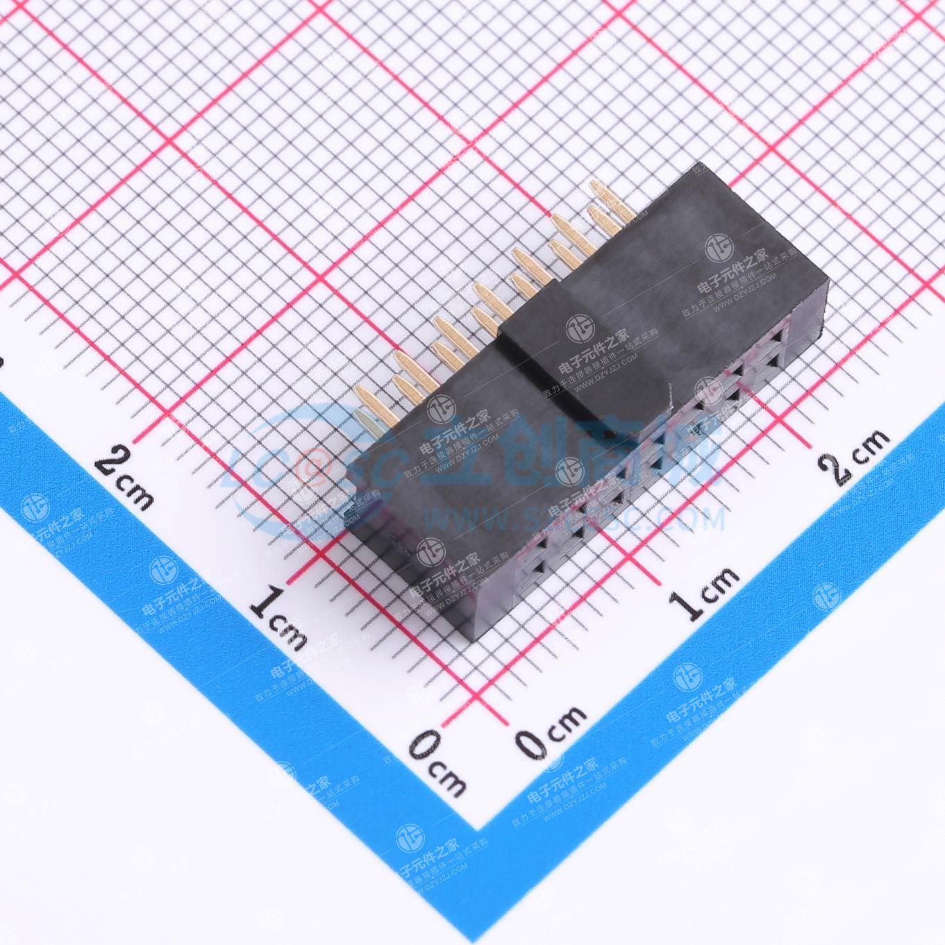 2x7P 间距:2.54mm 直插