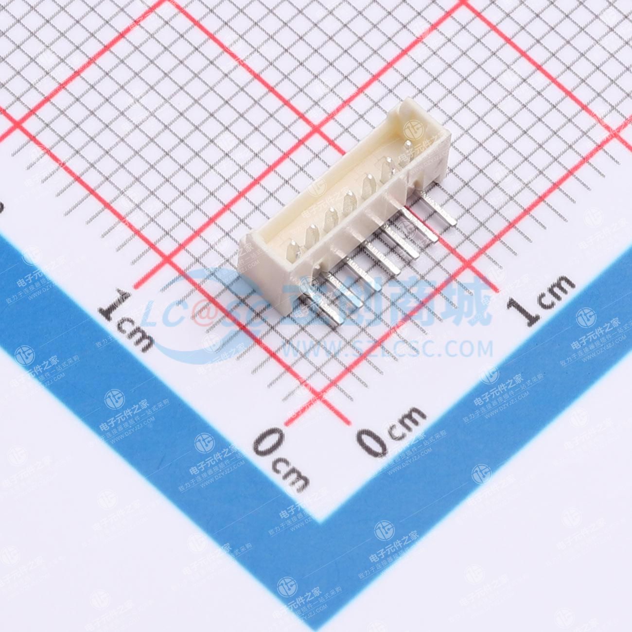 1x7P 间距:1.25mm 弯插