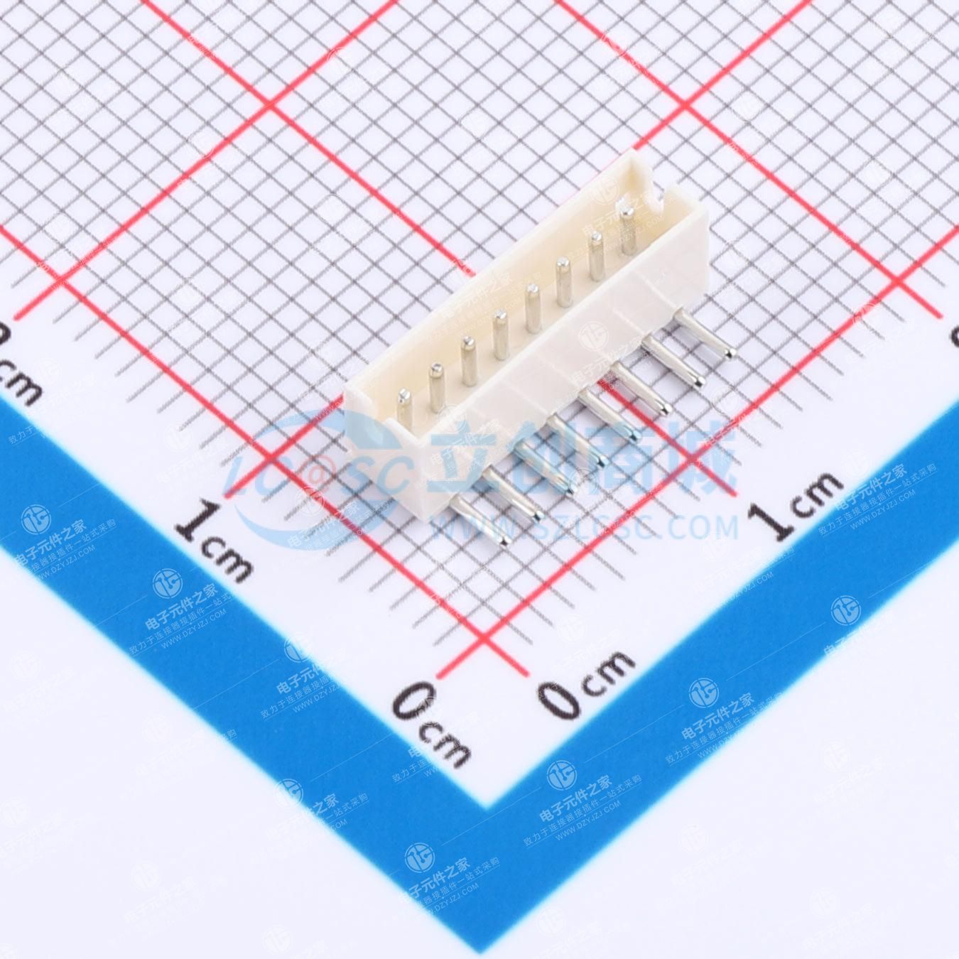 1x8P 间距:1.5mm 弯插