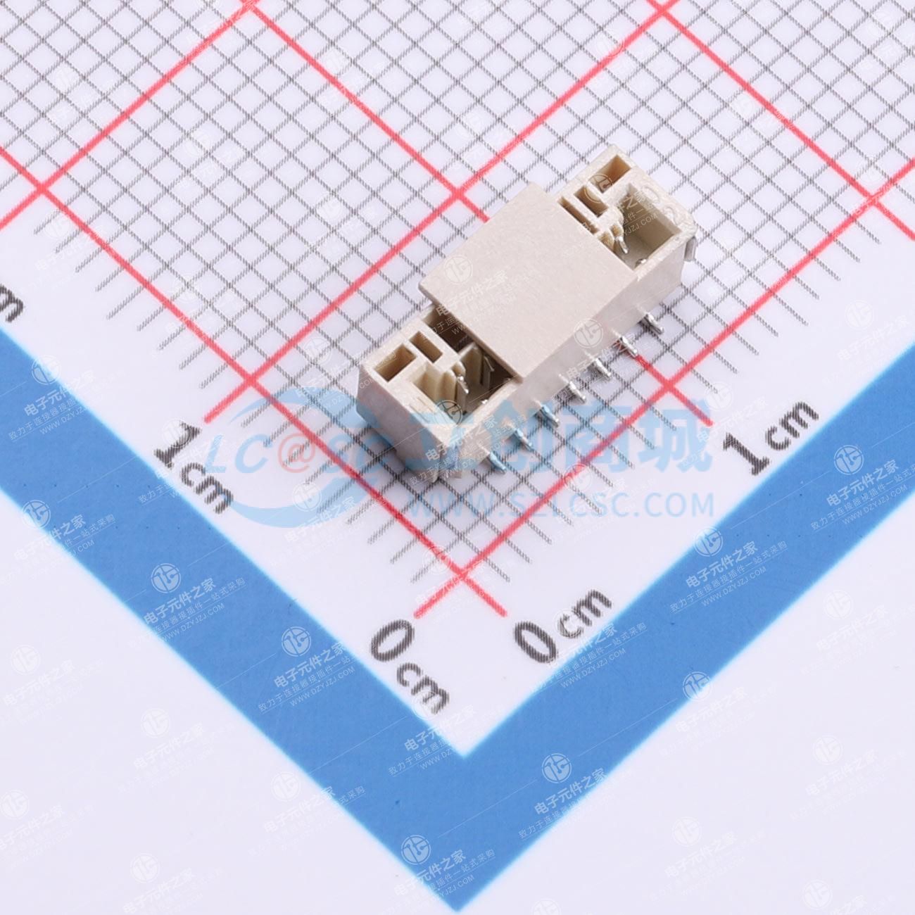 1x7P 间距:1.25mm 立贴