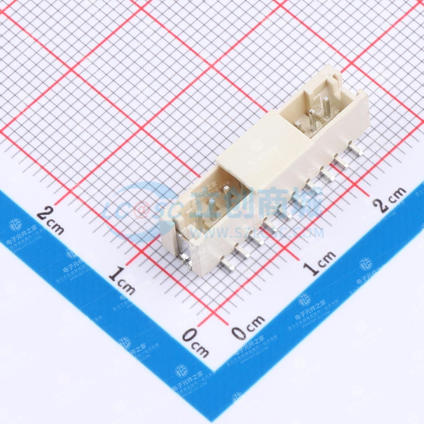 1x10P 间距:2mm 立贴