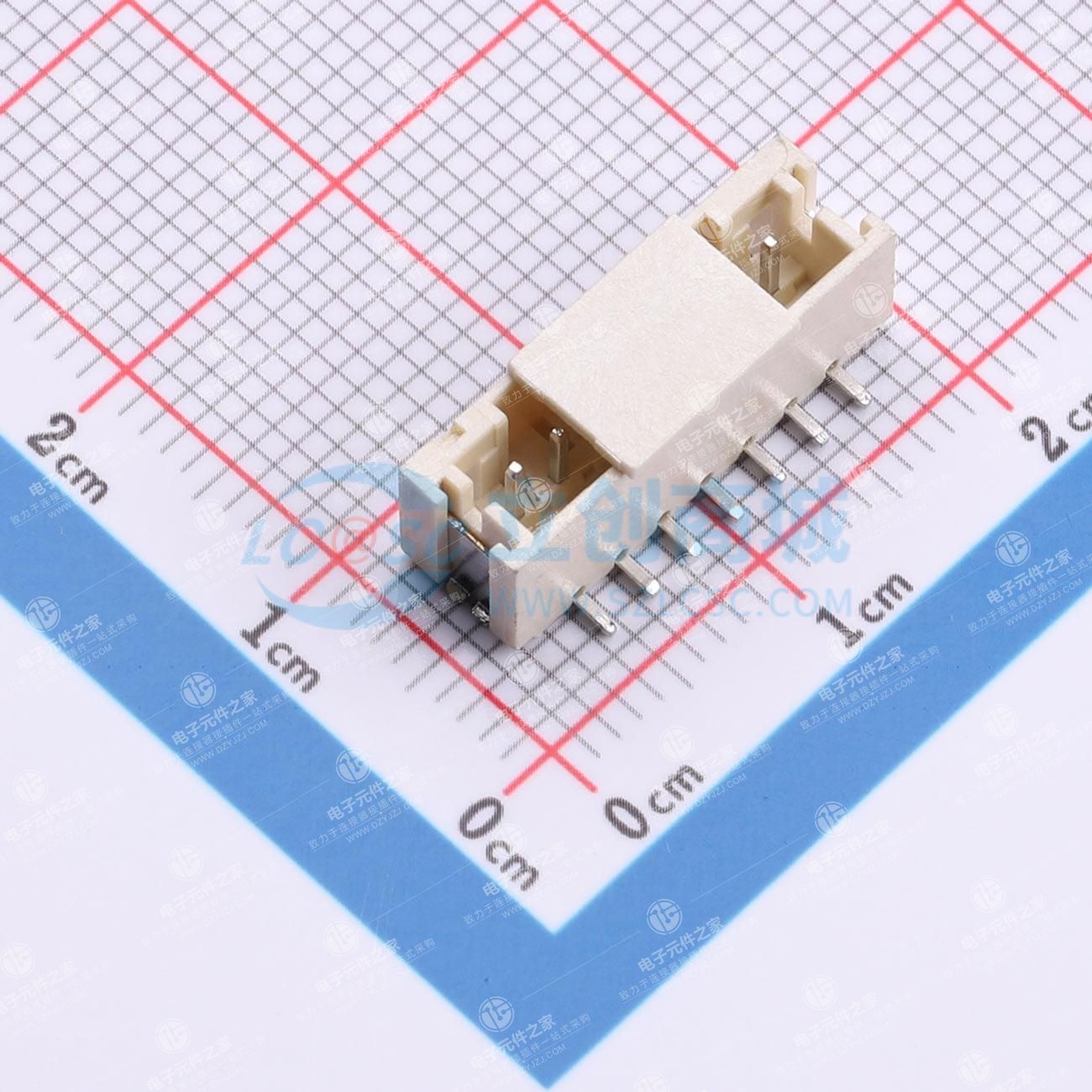 1x7P 间距:2mm 立贴