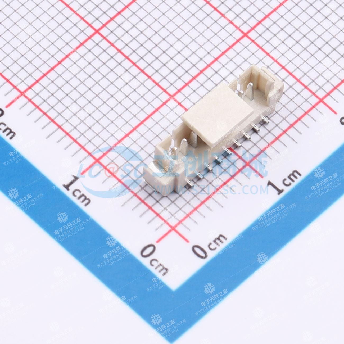 1x9P 间距:1.25mm 立贴